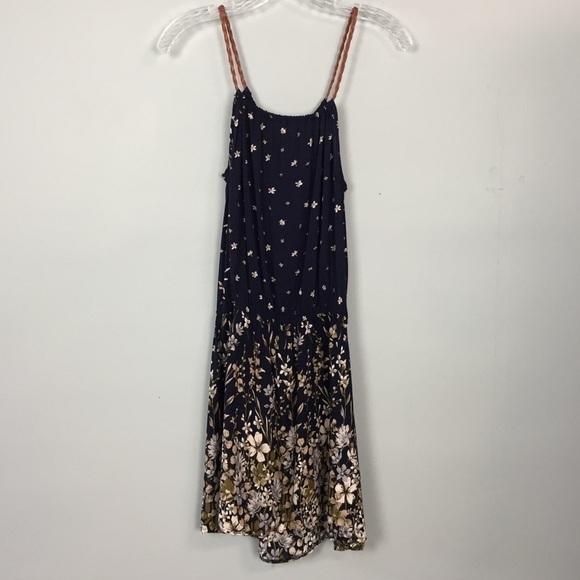 SANTORY Mini Boho Floral Faux Leather Strap Dress - Picture 12 of 15